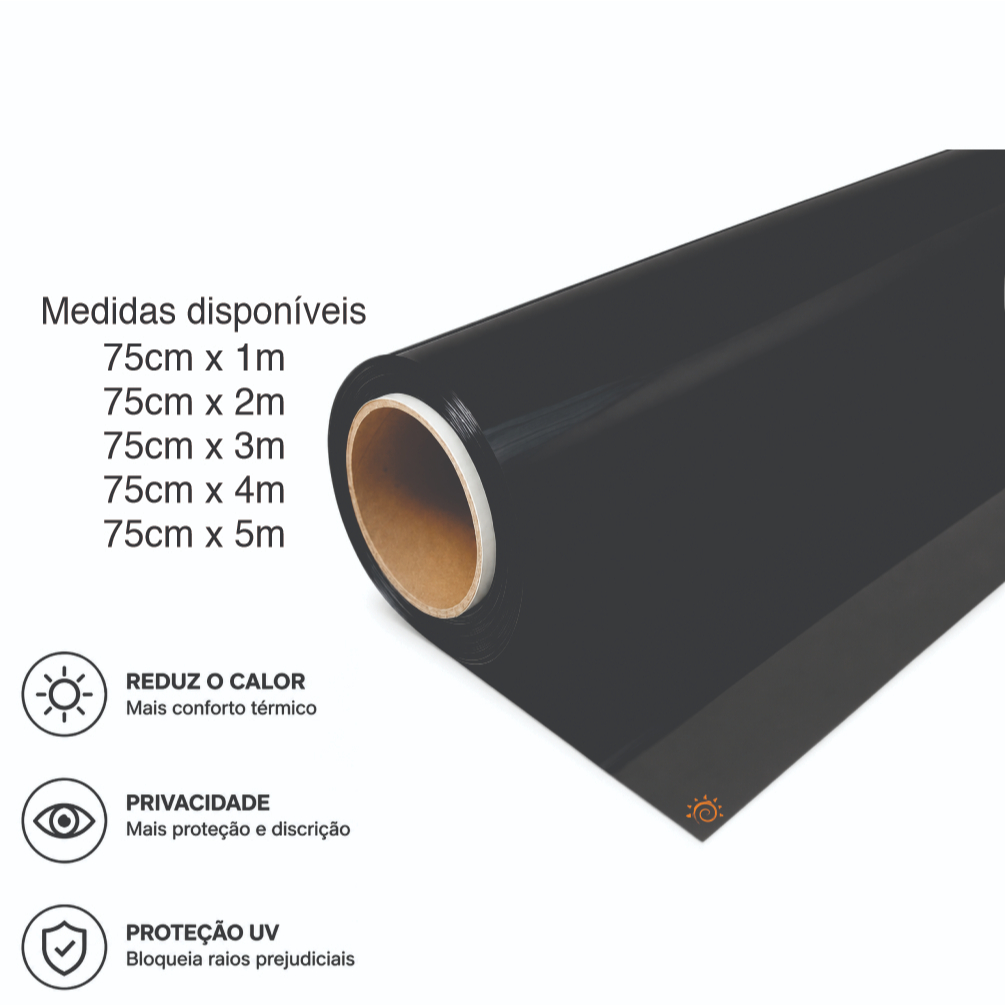 Insulfilm profissional 75cm Película Fumê G5 G20 G35 Automotivo Carro Residencial Privacidade Janela Porta Box
