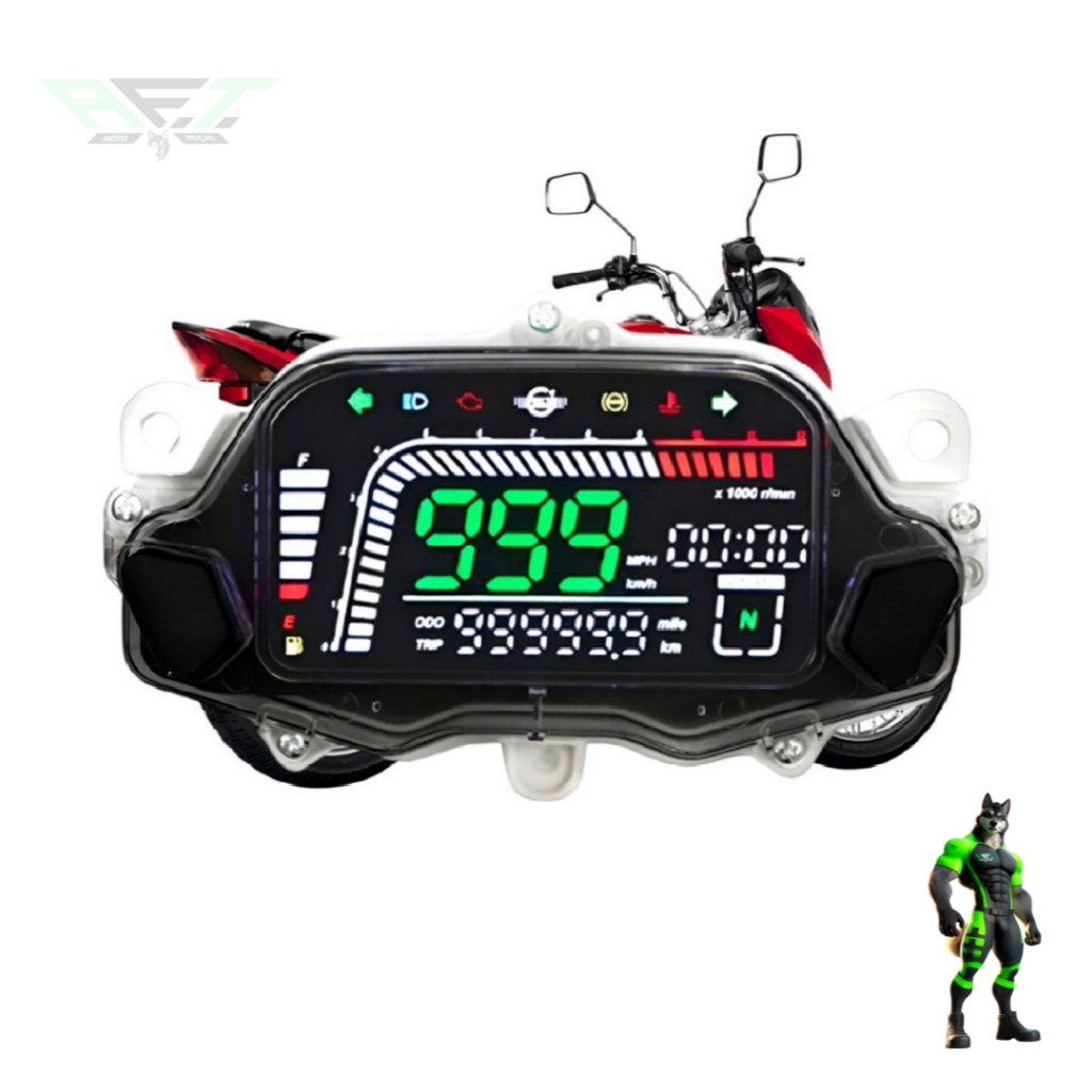 Painel Para Honda FAN160 Titan 160 Blackout Cg160 Start 16 A 23 Ventilador 160 Instrumento Completo