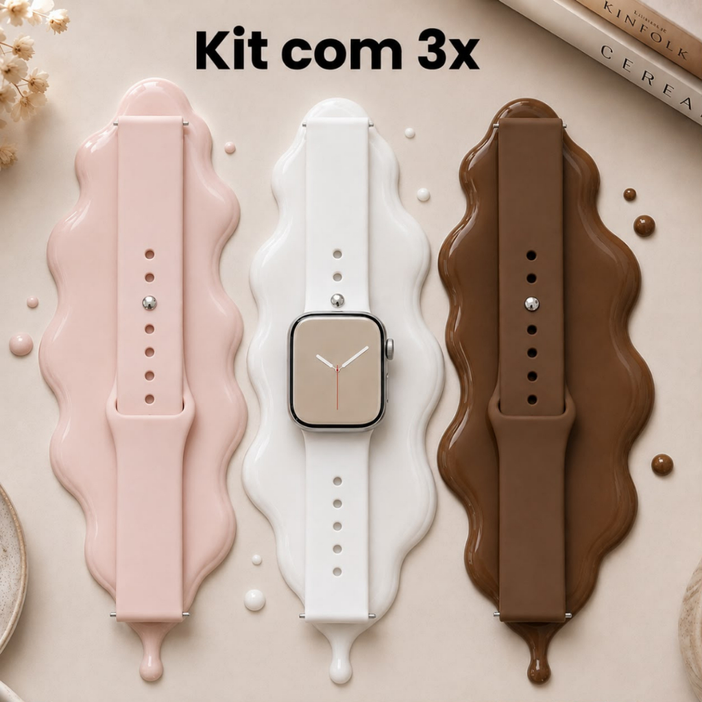 Kit 3x Pulseiras 20mm Silicone Liso Confortável Para Amazfit Gts 4 3 2 2e Mini Bip S Bip 3/Lite/U Pro/Gtr 42mm/Active2