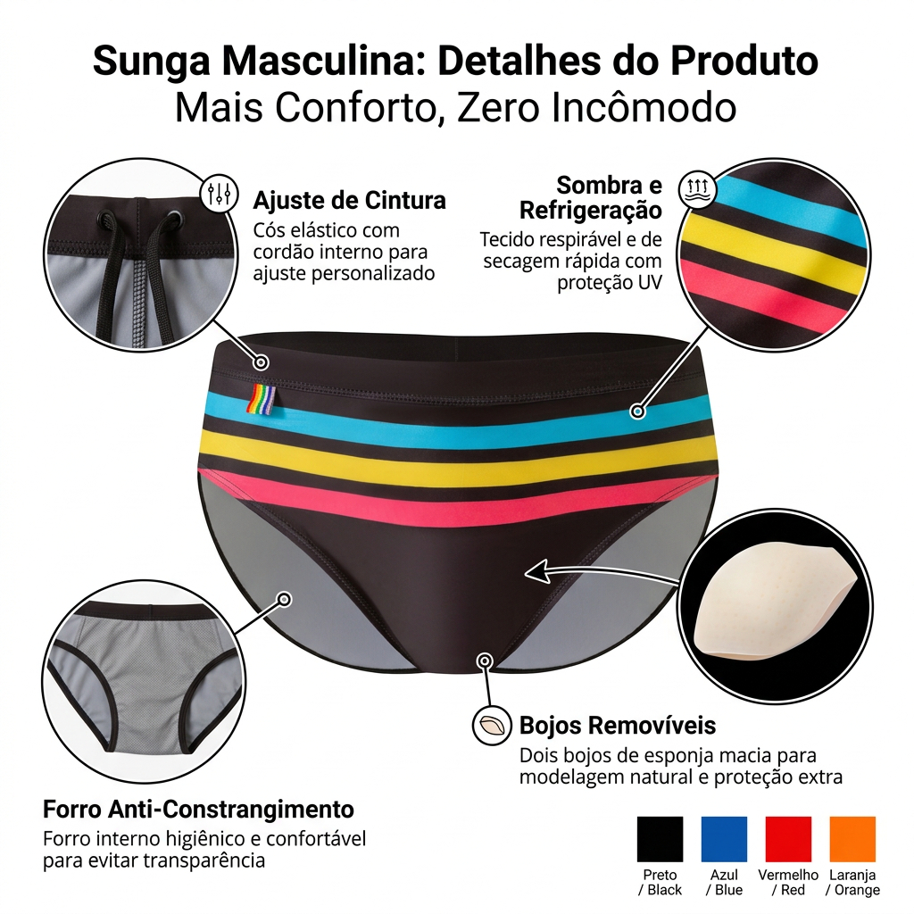 Z&D Lingerie Sungas Masculinas Cuecas Cavadas elegante Apertado secagem rápida Com Bojo UDL105