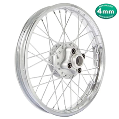 Roda Traseira Completa Montada Alinhada Honda CG Titan 125 95/99 Today - Aro Cromado Raio 4mm