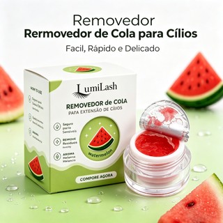 Removedor de Cola em Creme para Extensão de Cílios Aroma de Frutas Suave Sem Irritação