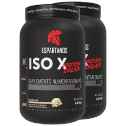 Kit 2x Whey Protein ISO X 100% Pure Isolate 1800G - Espartanos
