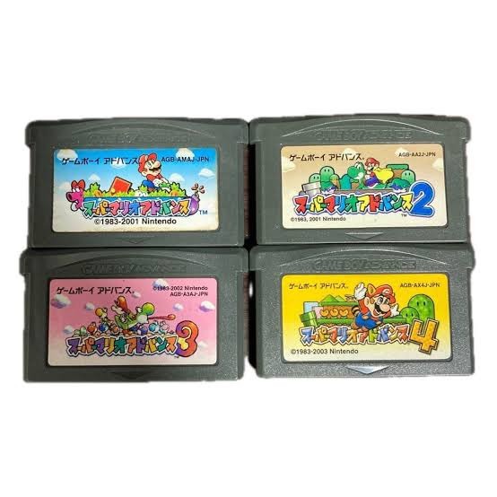Used Super Mario Advance 1 2 3 4 GBA Game Boy Advance Japanese Version Nintendo