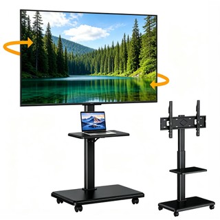 Suporte De Chão Pedestal Móvel Para Tv Monitor 26 A 75 Dv08