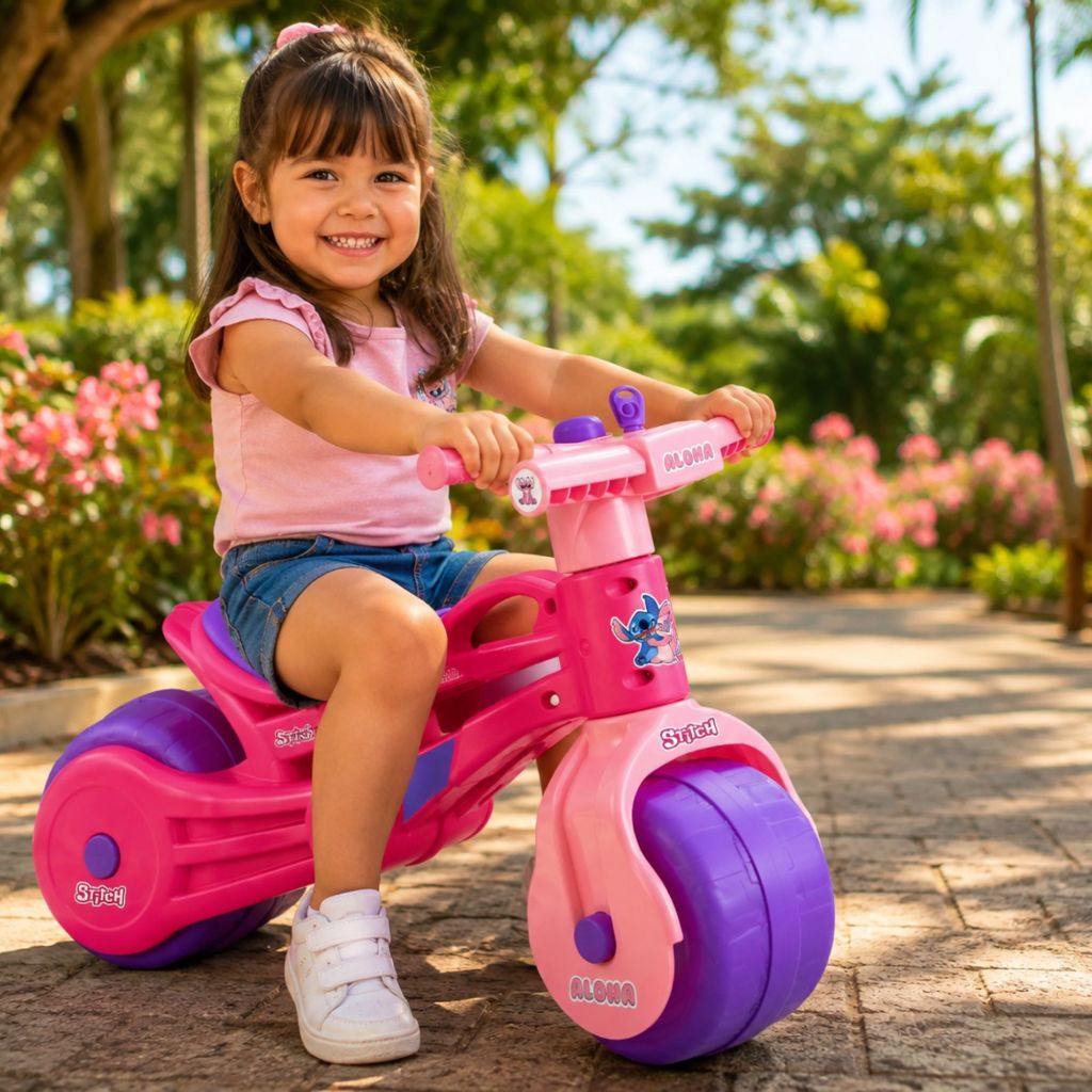 Bicicletinha Bicicleta Equilíbrio Infantil Sem Pedal Até 25kg Brinquedo Passeio Angel Menina Com Chave  Presente Criança