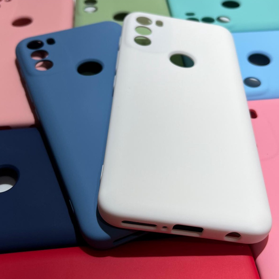Capa para Motorola G71 Silicone com Proteção de Câmera Interior Aveludado Macia TPU Premium