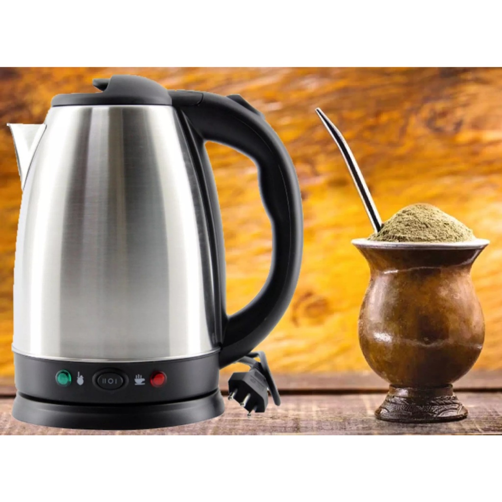 Jarra Chaleira Elétrica Inox Termostato Chimarrão 220 Volts