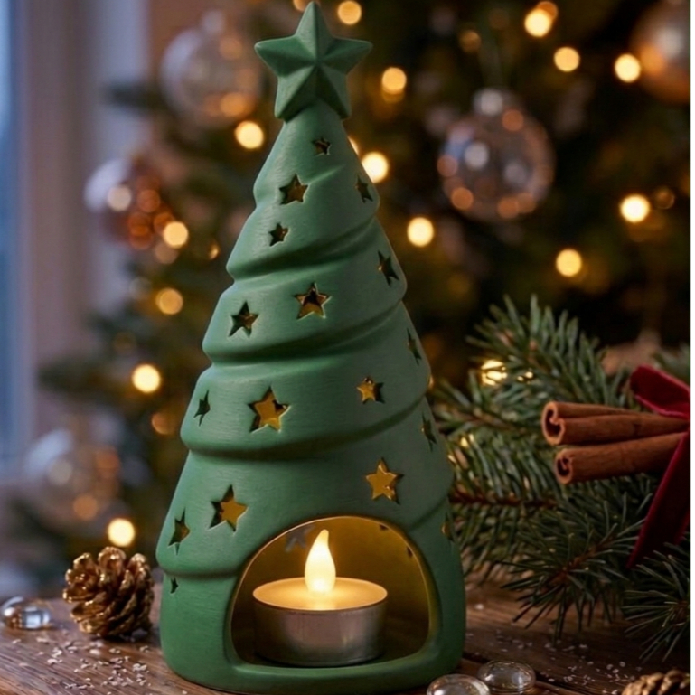 Arvore de natal decorativa com luz de LED Decoração de natal enfeites natalinos