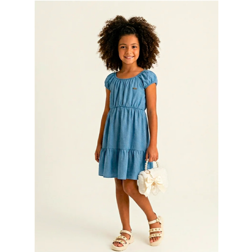 Vestido Menina Malha Texturizada - Colorittá · foto 2
