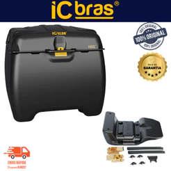 Caixa Baú Bauleto 160 Litros Com Suporte Universal Resistente ORIGINAL ICBRAS Para Entregas Delivery
