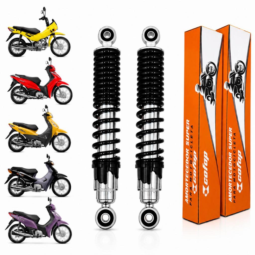 Par Amortecedor Traseiro Cofap Honda Biz 100 110 125 / Pop 100 110