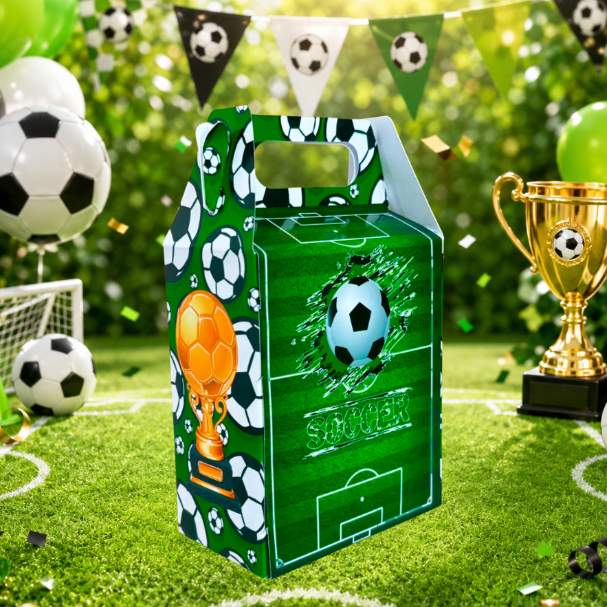 Caixinha Maleta Futebol Personalizada Lembrancinha Festa Infantil Kit 5 a 30 Unidades