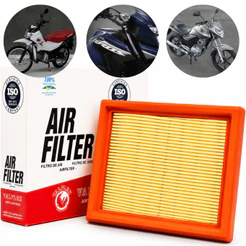 Filtro Ar Moto Honda Bros 150 160 CG 150 Titan Fan Pop 100 110i Elemento Filtrante 2003 a 2018