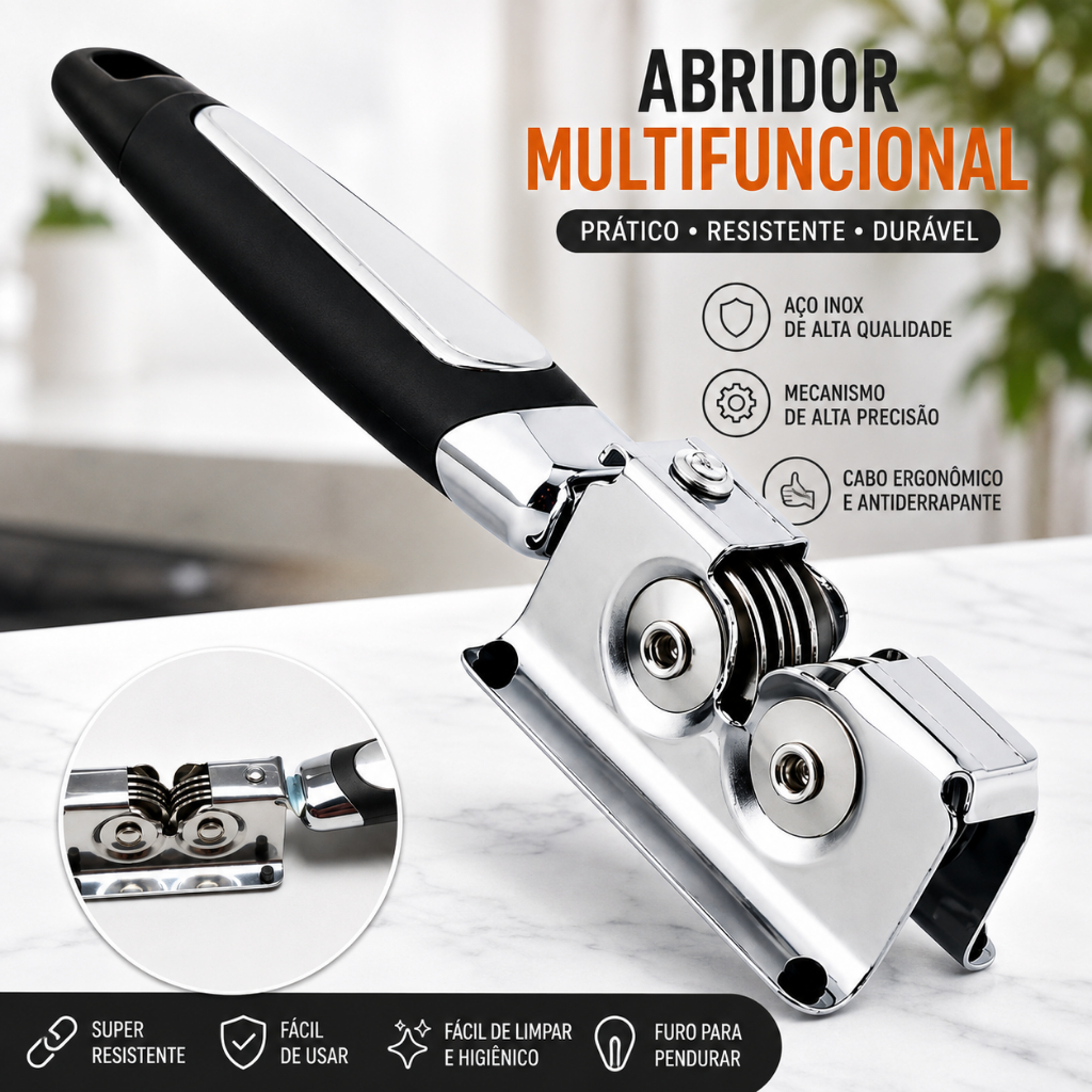 Kit 1 Amolador Afiador de Facas e Tesouras Aço Inox Profissional Manual Afiação Rápida Alta Durabilidade