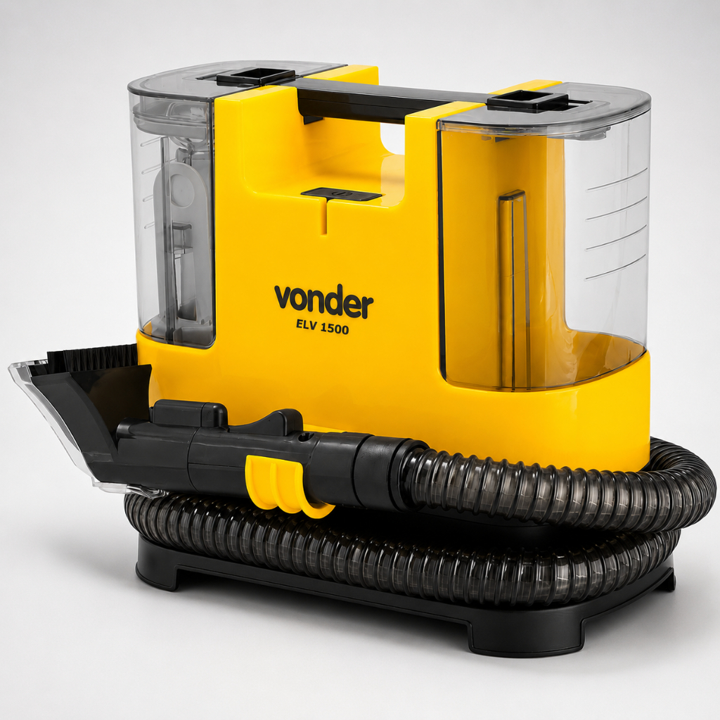 Extratora Portátil 3 em 1 ELV1500 400W para Estofados e Carpetes Limpeza Doméstica Vonder