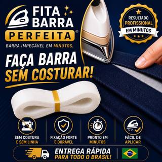 Fita Barra Perfeita ® ORIGINAL- bainha Barra Calça Jeans Roupa Bainha cortina Ferro Passar tik tok