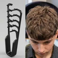 Pente Texturizador de Cabelo com Encaixe Funcional Dentes Largos Volumizante