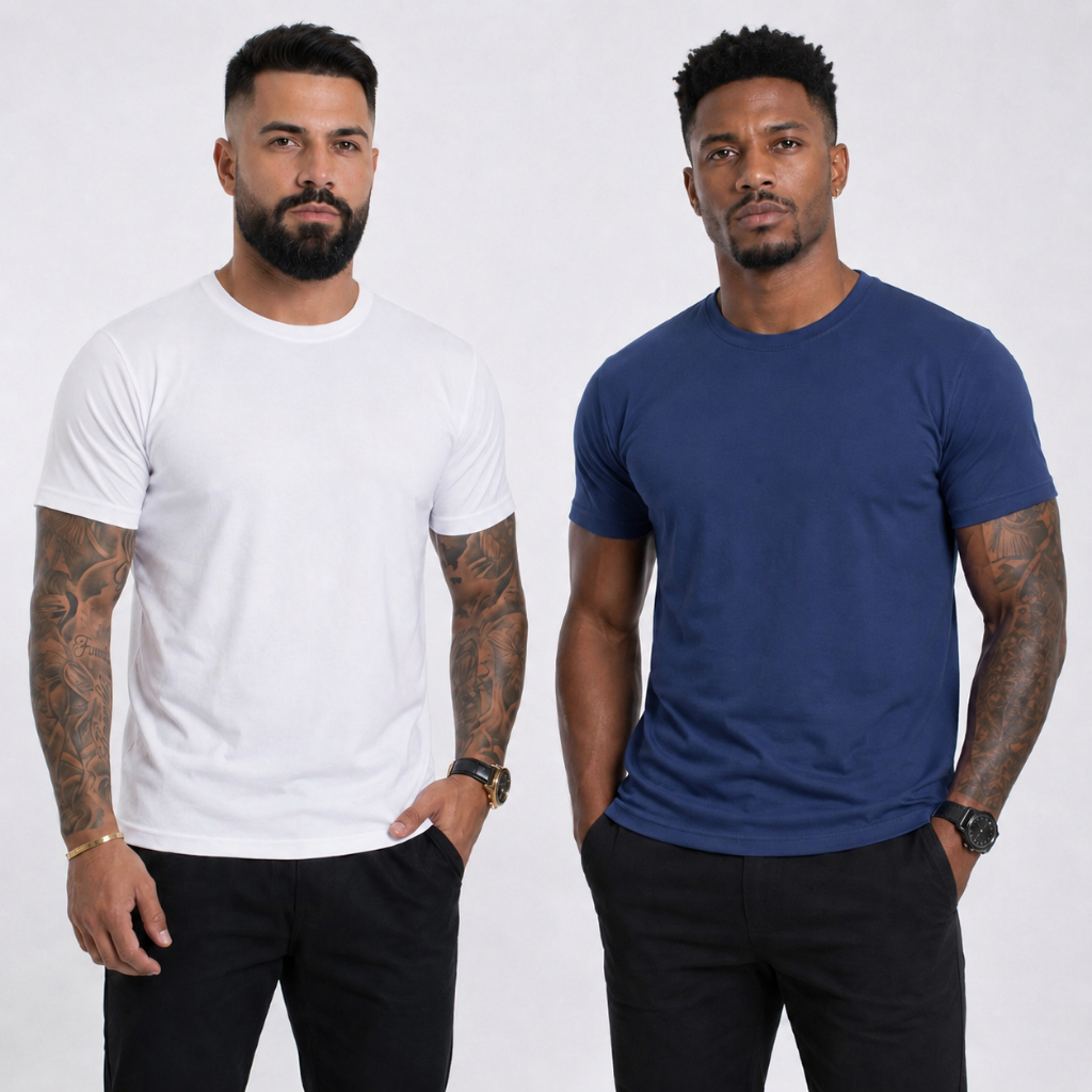 Kit 2 Camisas Masculina Dry Fit Para Academia Corrida CrossFit Esportes Confortável Proteção UV Leve Promoção