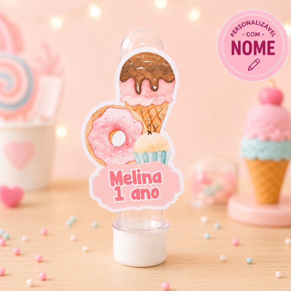ENVIO RAPIDO Kit 40~60 Apliques para Tubete Doceria Confeitaria Festa Infantil Lembrancinhas Personalizadas Mimo