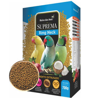 Ração Ring Neck Extrusada Suprema 700g Reino Das Aves