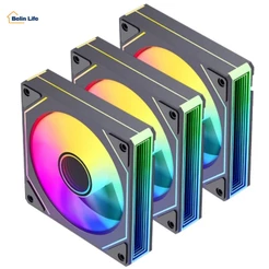 Kit 3 Cooler Fan 120mm RGB Para PC Gamer C/ Controladora E Controle