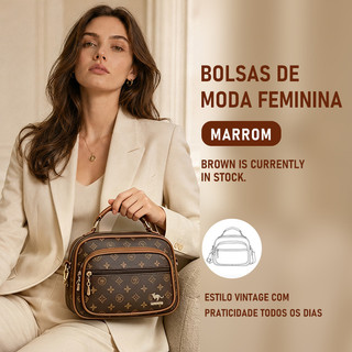 JAMI JAMI Bolsa Feminina Transversal Pequena Couro Sintético Estampada Casual Com Alça Ajustável Para Dia a Dia  TM9185 
