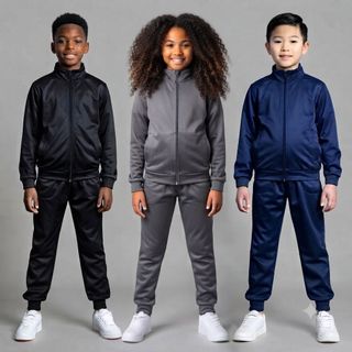 Kit 3 conjunto Infantil e Juvenil Unissex Escolar 3 Jaqueta+ 3 Calça Premium