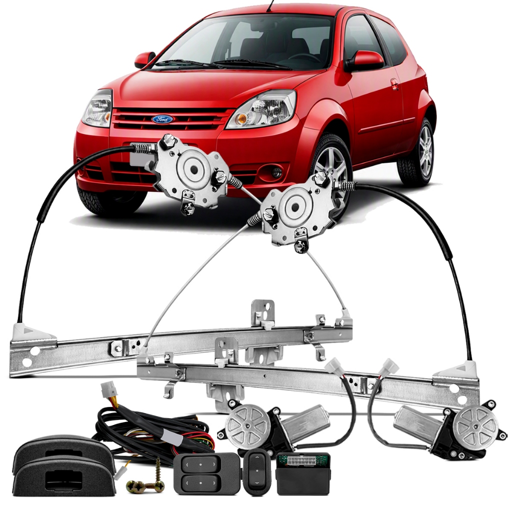 Kit Vidro Elétrico Sensorizado Ka 2 Portas 97 98 99 A 2014