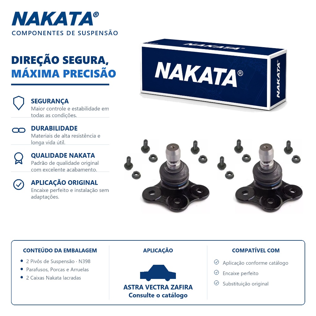 Par Pivo De Suspensão ASTRA VECTRA ZAFIRA Nakata N398