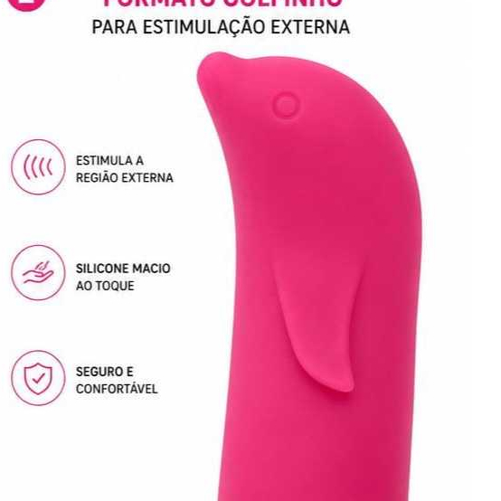 Vibrador Golfinho Estimulador Íntimo Feminino — imagem 2 de 2