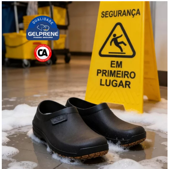 Sapato Enfermagem Cozinha Babuche gel prine