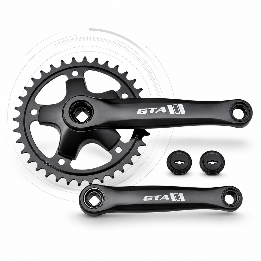 PEDIVELA SINGLE GTA 34D 170MM 1X7 1X8 AÇO PRETO BIKE MTB