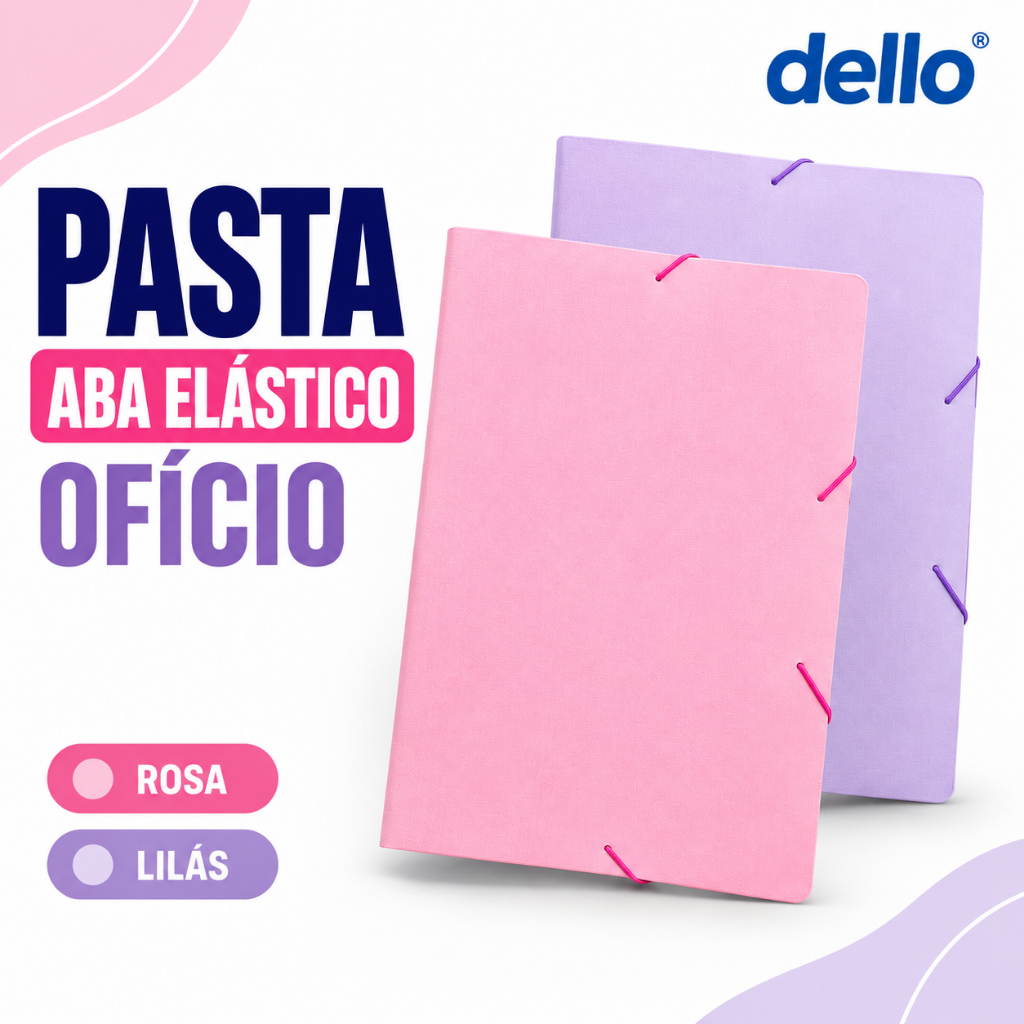 Pasta Aba Elástico Ofício Linho Serena DELLO