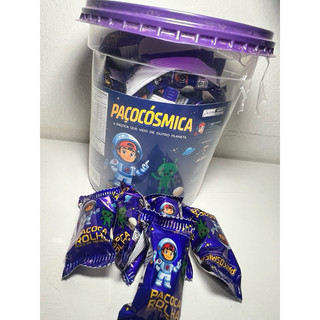 paçocosmica, paçoca rolha 15g, 50un, 750gr
