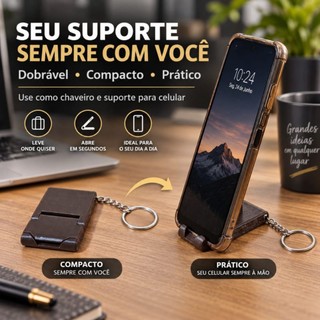 Suporte para celular chaveiro