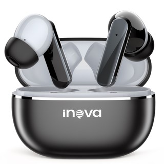 INOVA Fone Bluetooth 6.0 Áudio 3D Graves Potentes Redução de Ruído IPX5 Conforto Ergonomia Toque Inteligente