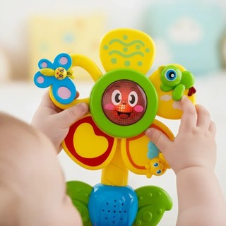 Brinquedo Musical Flor do Bebê Luz Som Ventosa Giratório Multicolorido Interativo Zoop Toys