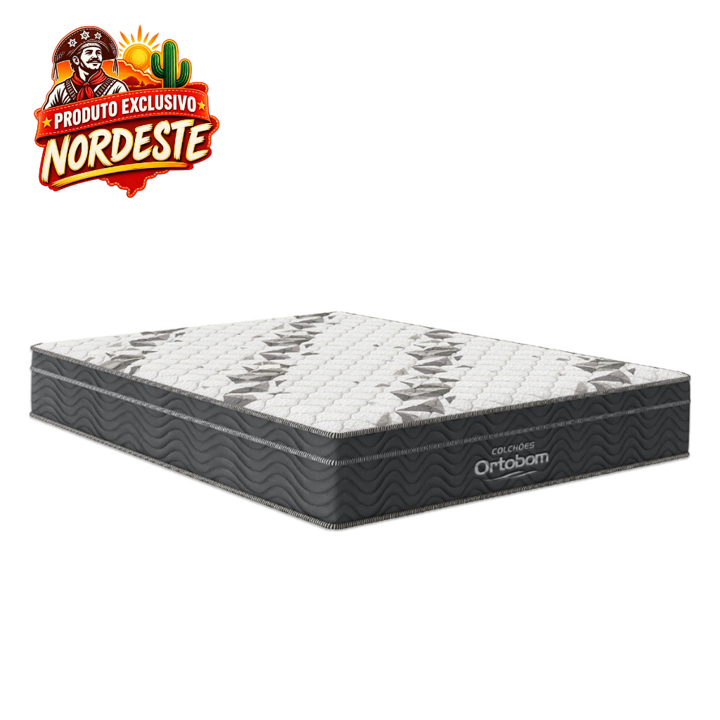 Colchão de Espuma D33 Ortobom Airtech Ortopillow 100 Casal 138cm