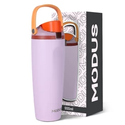 MODUS Copo Térmica De Aço Inoxidável com Canudo para Carro 900ml