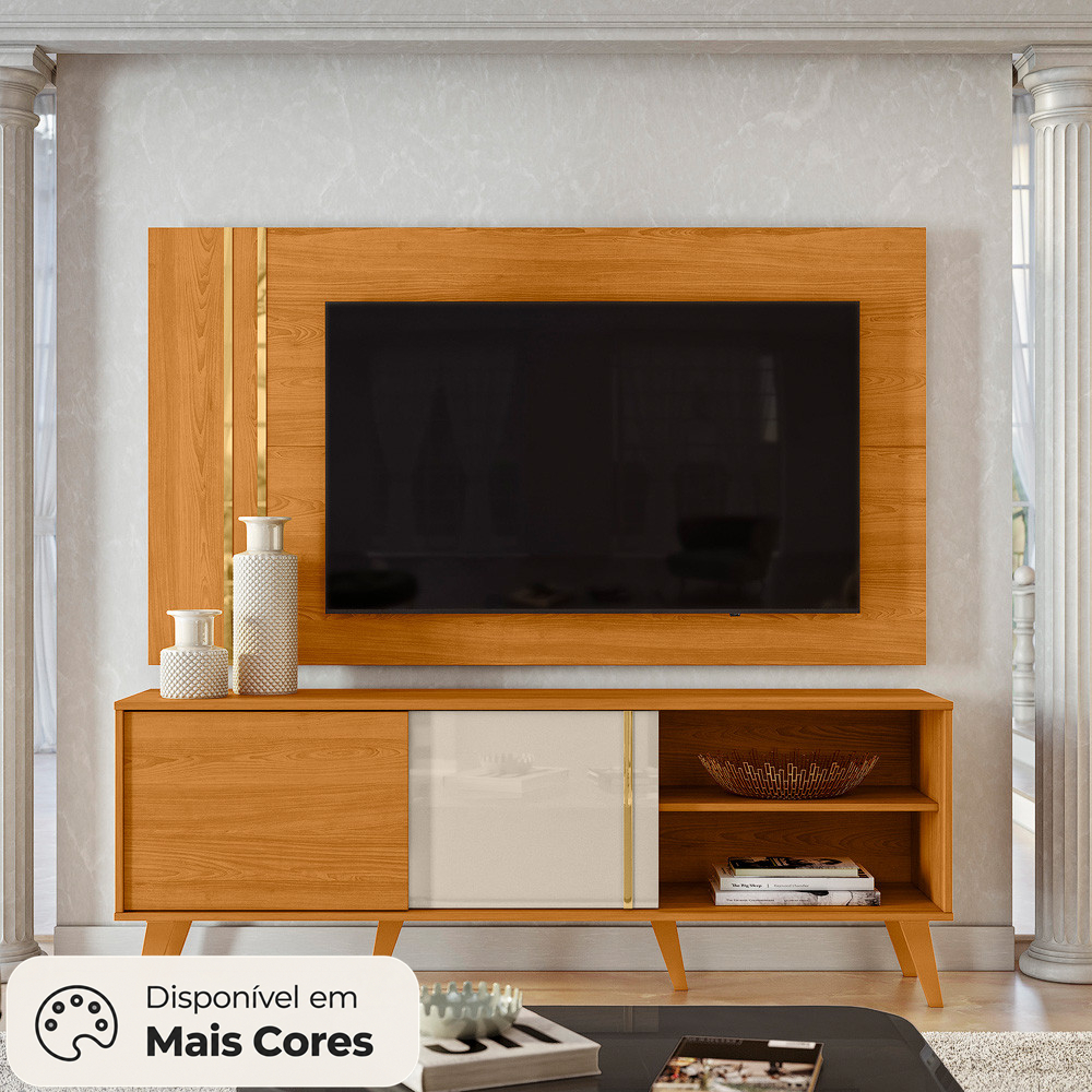 Rack com Painel para TV até 65 Polegadas 2 Portas Cronos Madetec