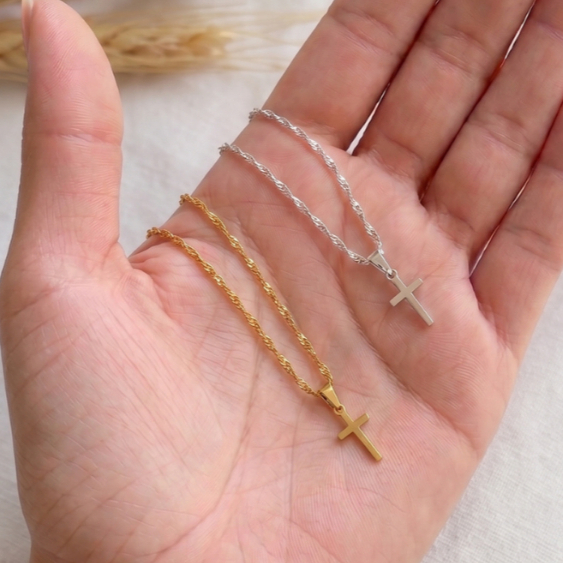 Corrente Colar + Pingente Infantil Menino Banhado a ouro 18k