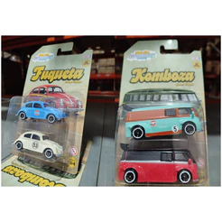 Kit com 2 Carrinho Crazy Cars Supercharged Vintage 1/64 Aleatório- TagToys TGKFC002