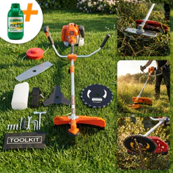 Roçadeira 4 em 1 Multifuncional Gasolina 3hp 75cc Profissional 2 Tempos Aparador de Grama