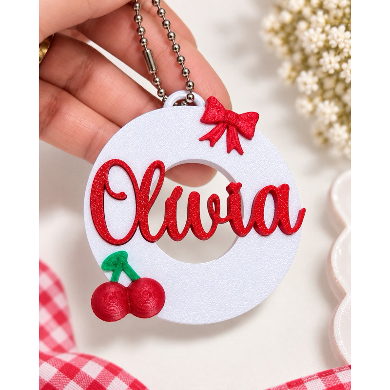 Chaveiro Personalizado com Nome Lembrancinha Aniversário Maternidade Festa Infantil 3D