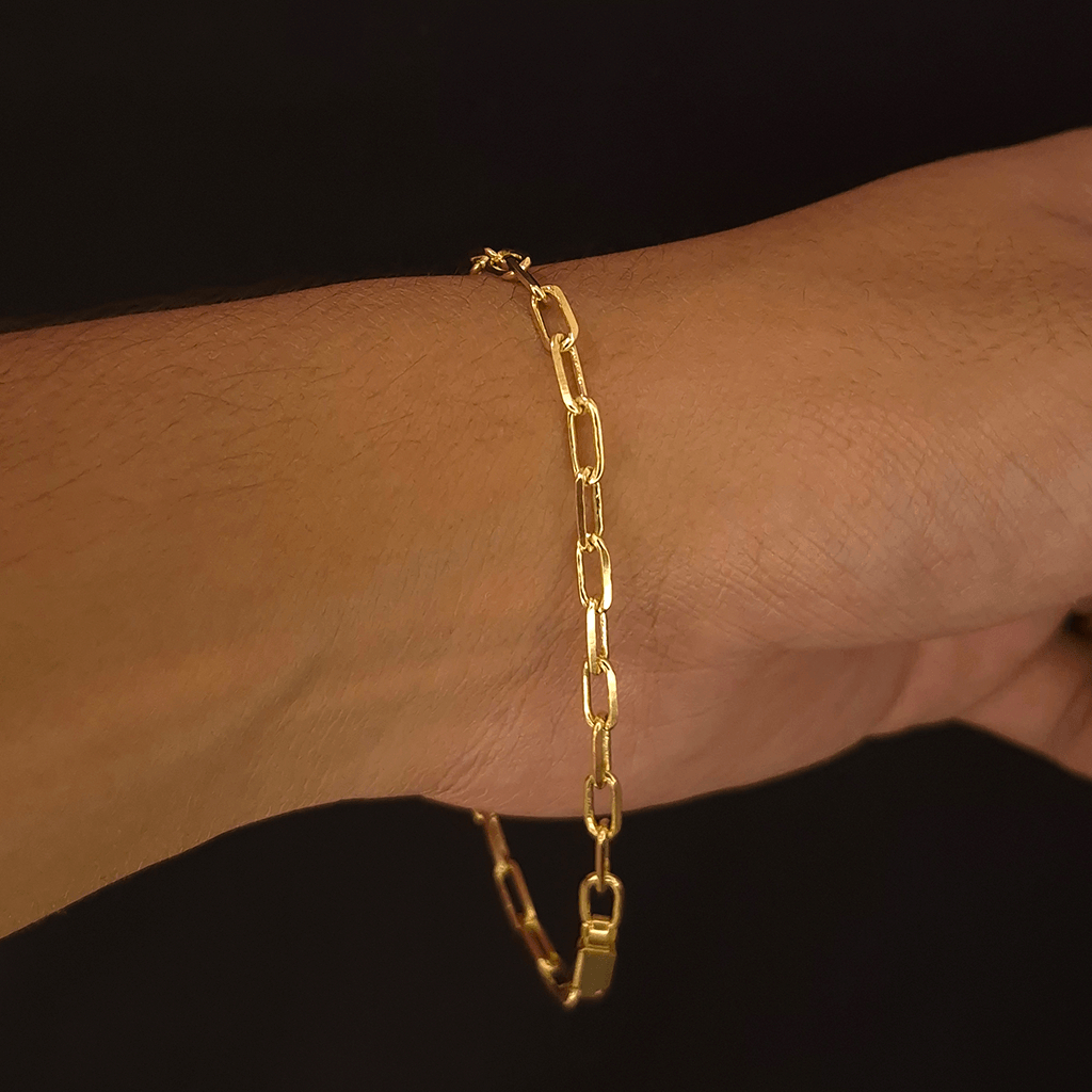 Pulseira Quina 4mm 100% Moeda Antiga 19cm e 21cm — imagem 2 de 2