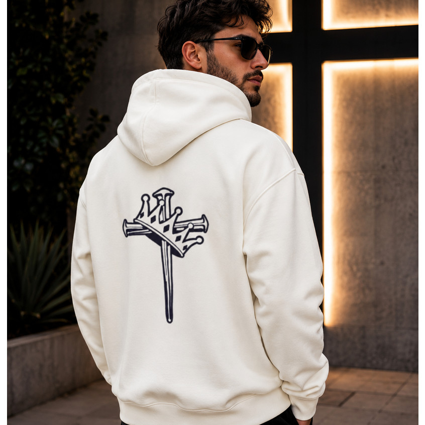 Moletom Coroa De Espinhos Moda Cristã Masculino Blusa De Frio Feminina Casaco Abrigo