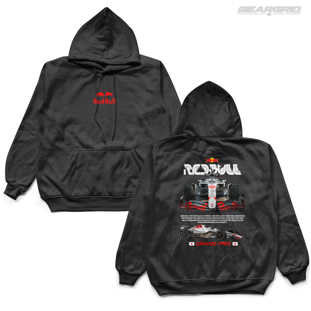 Moletom Redbull x Grand Prix Algodão Oversized, Edição Limitada, Unissex F1 Streetwear Conforto