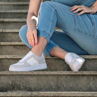 Tênis Casual Branco Masculino Feminino Academia Skate Sneakers Streetwear Unissex