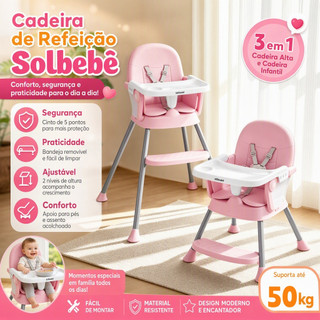 Cadeira De Alimentação Bebê Portátil Jantar Dobrável Multifunções Assento
